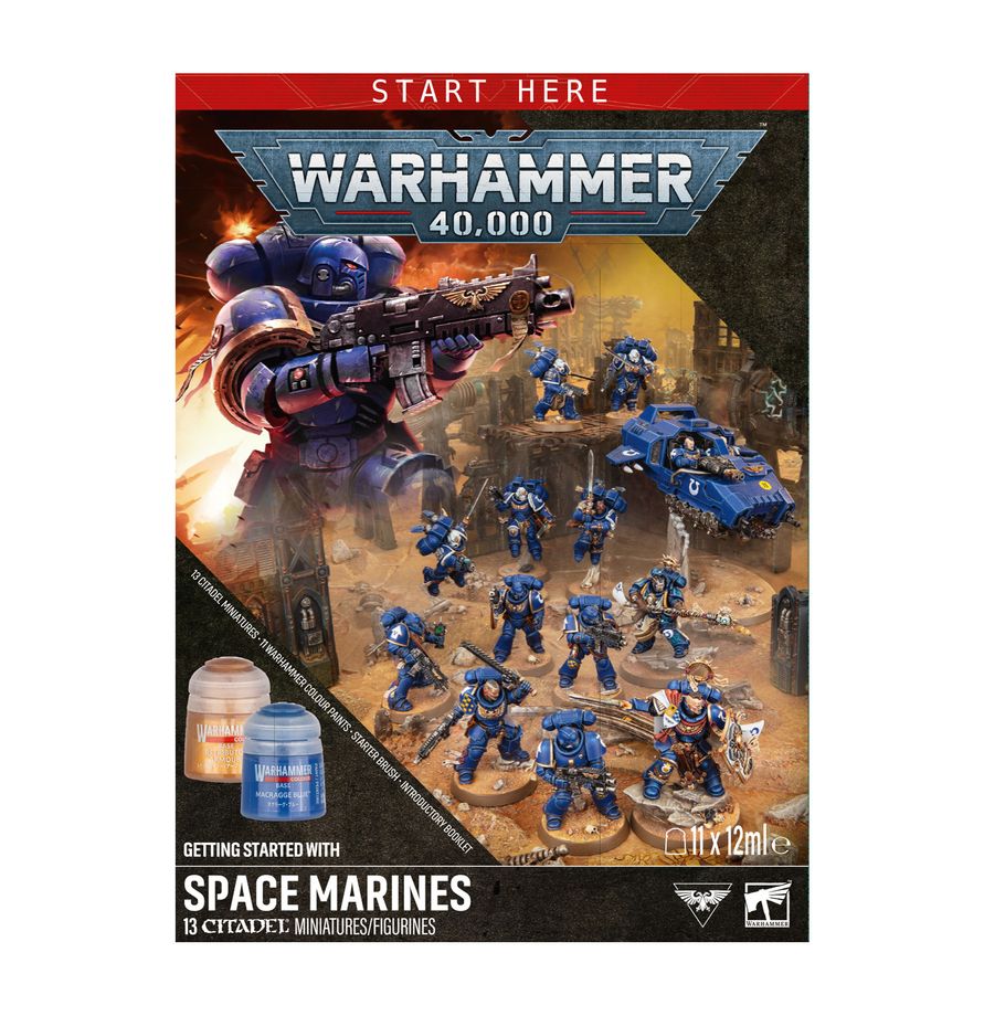PRESALE7/25 Getting Started With Space Marines Warhammer 40K Combat Patrol 60-52