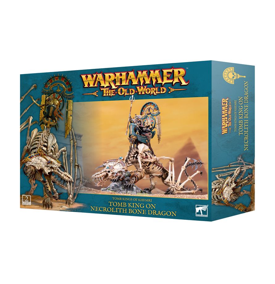 Warhammer Old World: Tomb Kings of Khemri - Tomb King on Necrolith Bone Dragon