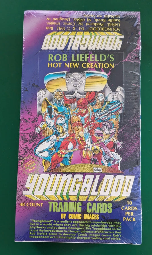YOUNGBLOOD TRADING CARDS - SEALED BOX,  48 Packs Image Comics Rob Liefeld 1992