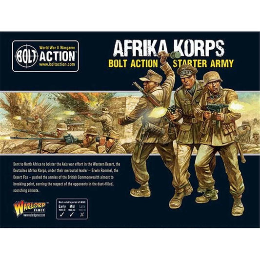 BOLT ACTION STARTER SET: Afrika Korps [402612001] Factory Sealed.