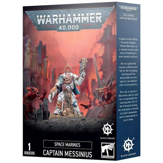Warhammer 40k Space Marines Captain Messinius Factory Sealed.