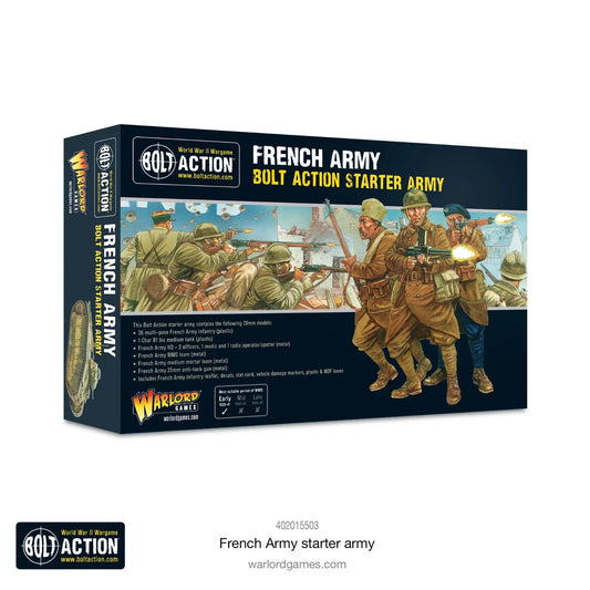 Warlord Games Bolt Action: French Army Starter Set Factory Sealed.